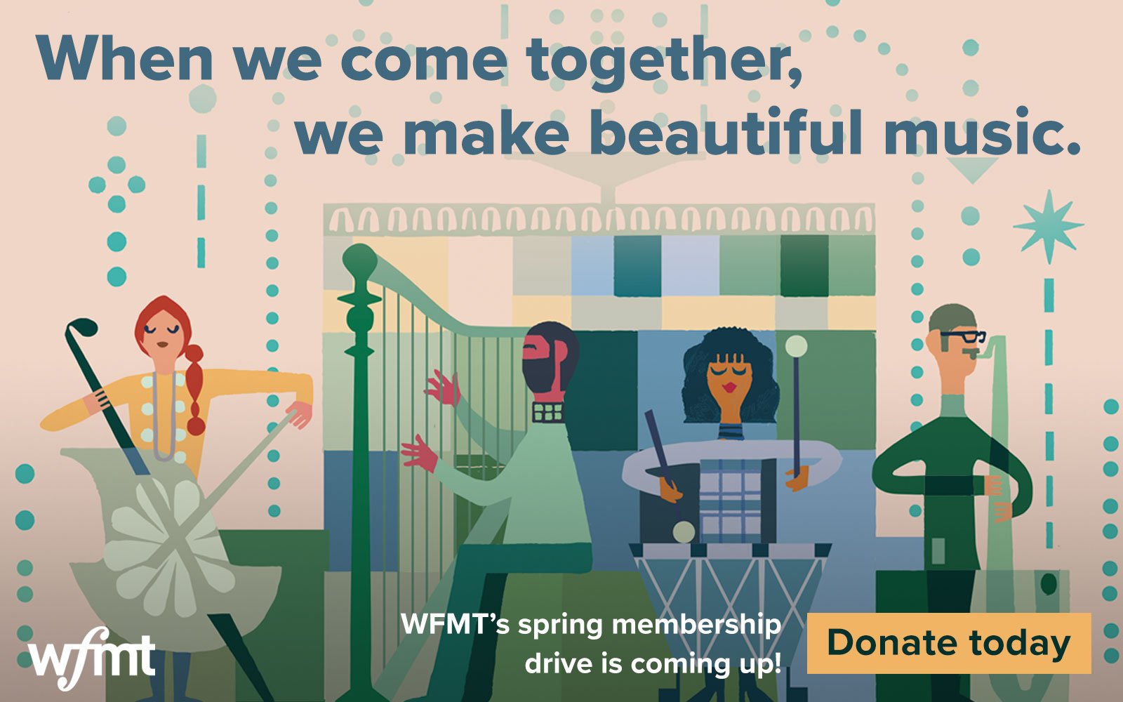 When we come together, we make beautiful music - donate to WFMT today!